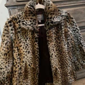 Faux fur cheetah jacket